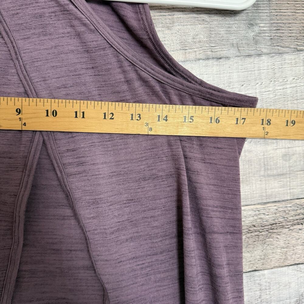 Athleta Essence Split Back Tie Tank Top Lightweight Stretch Purple Women’s Sz XS - Picture 7 of 7